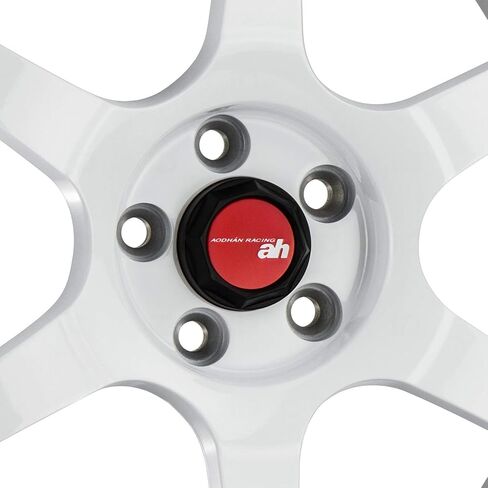 Aodhan AH08 Custom Wheel - 18x9.5, 30 Offset, 5x114.3 Bolt Pattern, 73.1mm Hub - White Rim in Kuwait