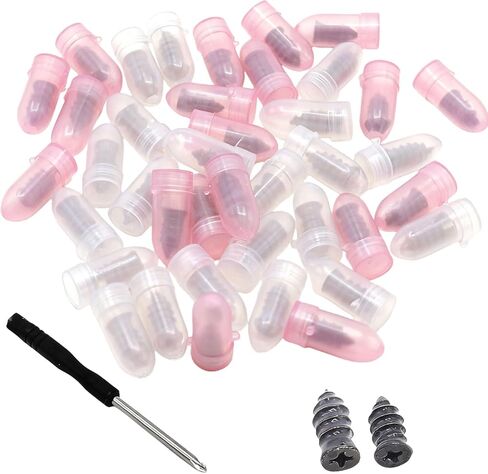 Tire Repair Nails Kit with 2 Sizes - Self-Sealing Rubber Screw Plugs & Screwdriver, Professional Vacuum Tire Repair Kit for Car Motorcycle Truck Tractor (50PCS) in Saudi Arabia