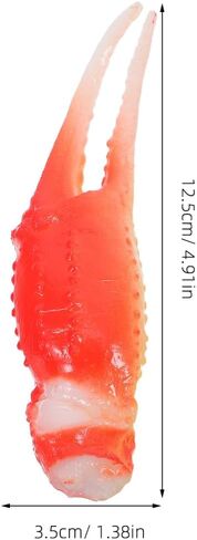 3pcs Realistic Fake Crab Claw Figurine, PVC Simulation Shrimp Model for DIY Crafting, Home Decoration, Creative Gift, Assorted Color, 4.92 X 1.37 X 0.78 Inch in Saudi Arabia