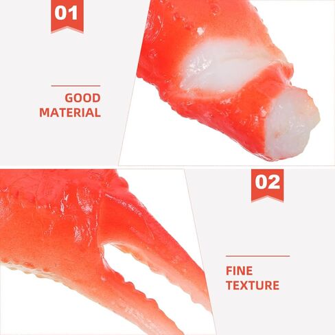 3pcs Realistic Fake Crab Claw Figurine, PVC Simulation Shrimp Model for DIY Crafting, Home Decoration, Creative Gift, Assorted Color, 4.92 X 1.37 X 0.78 Inch in Saudi Arabia