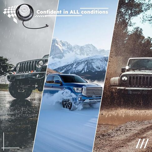 غطاء غاز، غطاء وقود متوافق مع 200-2020 Jeep Wrangler JK TJ، Grand Cherokee، Dodge Ram 1500 2500، Challenger، Charger، Durango، Grand Caravan & Chrysler 300 | OE52030377AB، 5278632AG، 52030377AA in Saudi Arabia