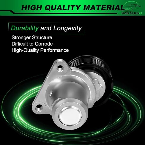 38409 Belt Tensioner Assembly with Pulley for:-Mazda 6 i 2006 2007 2008 2.3L, 2009 2010 2011 2012 2013 2.5L L4 Replacement OE# 38409, L3P915980A, L3P915980B, L3P915980C in Saudi Arabia