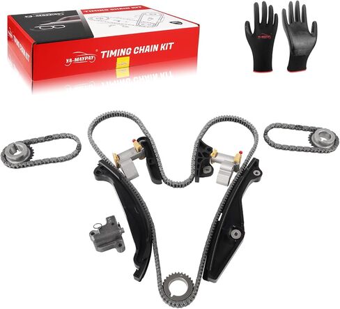 Engine Timing Chain Kit Compatible with Ford Explorer Flex Taurus Lincoln MKS MKT MKZ V6 3.5L For Mazda CX-9 V6 3.7L in Kuwait