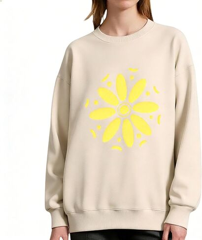 Pullover Sweatshirt for Women Men Long Sleeve Graphic Top Ladies Crewneck Shirts Fall Fashion Outfit Winter Clothes in Saudi Arabia