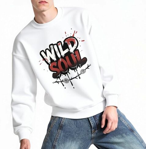 Pullover Sweatshirt for Women Men Long Sleeve Graphic Top Ladies Crewneck Shirts Fall Fashion Outfit Winter Clothes in Saudi Arabia