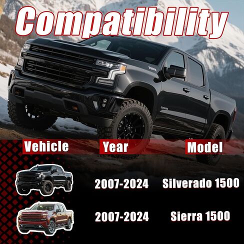 3" Front Leveling Lift kits Compatible with 2007-2024 Silverado 1500 2WD/4WD Sierra 1500 2WD/4WD Suspension Strut Spacer Lift Kit in Kuwait
