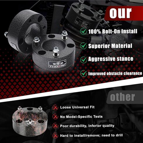 3" Front Leveling Lift kits Compatible with 2007-2024 Silverado 1500 2WD/4WD Sierra 1500 2WD/4WD Suspension Strut Spacer Lift Kit in Kuwait