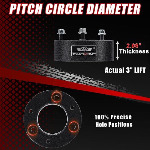 3" Front Leveling Lift kits Compatible with 2007-2024 Silverado 1500 2WD/4WD Sierra 1500 2WD/4WD Suspension Strut Spacer Lift Kit in Kuwait