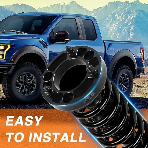 أطقم رفع مستوى 1.5 بوصة، طقم رفع فاصل دعامة تعليق أمامي متوافق مع Ford F150 2004-2024 Expedition 2003-2018، Lincoln Mark LT، قطعتان من مجموعات رفع تسوية الهيكل الأمامي من سبائك الألومنيوم in Saudi Arabia