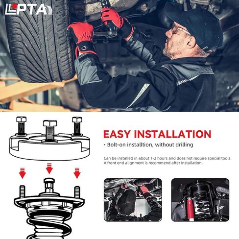 3 inch Front + 2 inch Rear Leveling Lift Kit 4pcs Pair Compatible With 2007-2024 Silverado Sierra 1500, Suspension Lifting 2 Inch 3 Inch Forged Aluminum Strut Spacer Steel Blocks in Kuwait