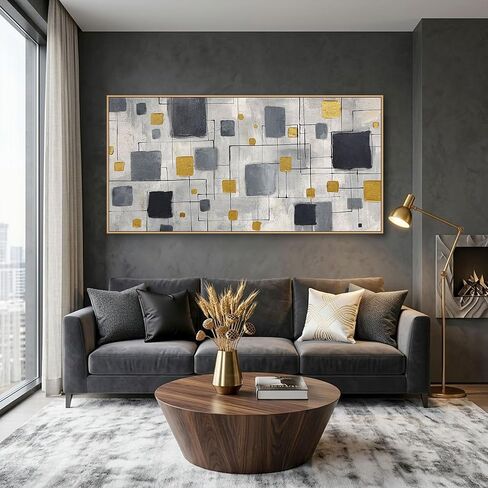 KLAKLA Extra Large Wall Art - Abstract Huge Canvas Picture Wall Decor Living Room Oversized Artwork for Walls Bedroom Office Decoration Modern Frame Wall Art in Saudi Arabia