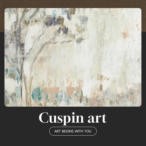 Framed Neutral Abstract Landscape Wall Art for Bedroom, Set of 2 Tree Canvas Large Artwork for Living Room Walls, Modern Nature Scenic Paintings Prints for Office Hallway Home Wall Decor, 20x30 Inch in Kuwait