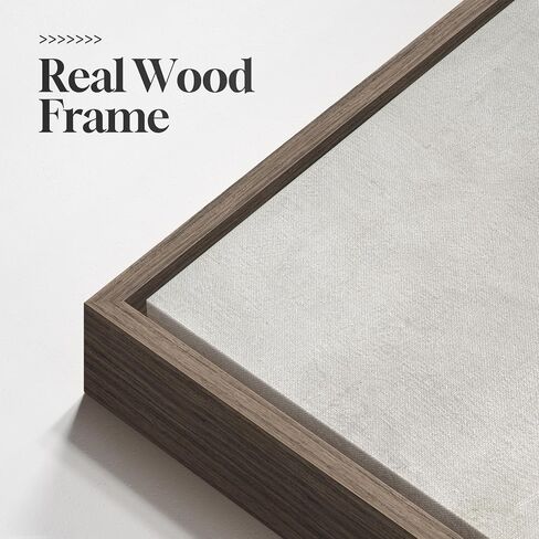 Framed Vintage Landscape Canvas Wall Art for Living Room Bedroom - Large Rustic Modern Farmhouse Meadow with Flowers Picture, Cottagecore Nature Art Decor for Dining Hallway Office, 24x36 Inch in Kuwait