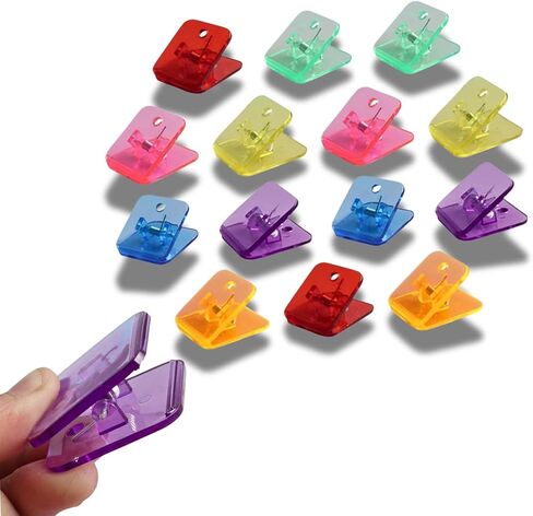 10Pcs Clear Binder Clips, Multi-Function Paper Clamps and Holders for Photo Clip for Paper Poster Picture Hanging Office Home Bills, Folders in Saudi Arabia