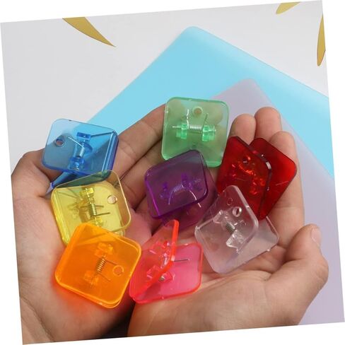 10Pcs Clear Binder Clips, Multi-Function Paper Clamps and Holders for Photo Clip for Paper Poster Picture Hanging Office Home Bills, Folders in Saudi Arabia
