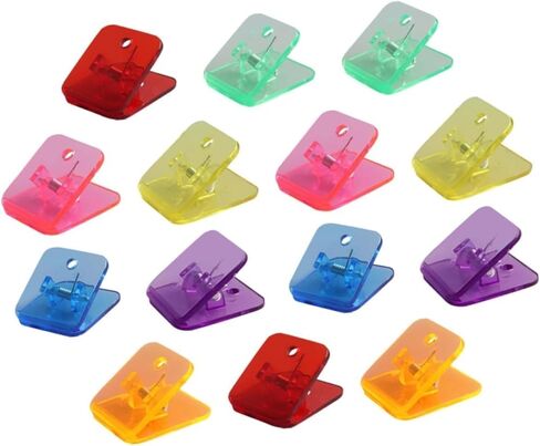 10Pcs Clear Binder Clips, Multi-Function Paper Clamps and Holders for Photo Clip for Paper Poster Picture Hanging Office Home Bills, Folders in Saudi Arabia