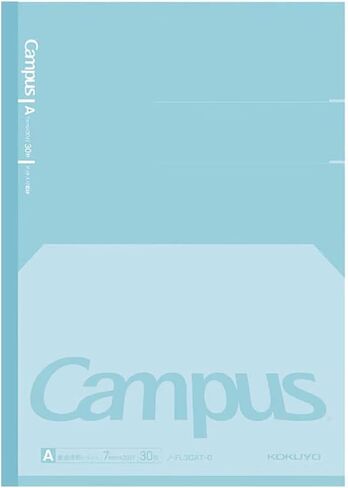 KOKUYO Campus Feels Flat Notebook, Dot B 6mm Ruled, Semi-B5, 30 Sheets, 35 Lines, Green, 5 Pack, Japan Import (NO-FL3CBT-G) in Saudi Arabia