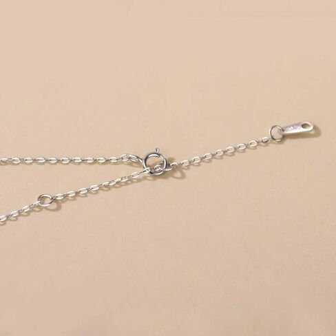 قلادة من الفضة الاسترليني مقاس 18 بوصة على شكل نجوم في السماء مع مويسانيتي AAA، قلادة عصرية للنساء in Kuwait