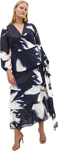 City Chic Women's Plus Size Dress - Selene Wrap Maxi in Saudi Arabia