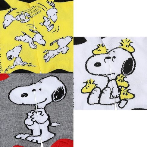 جوارب الكاحل للسيدات من Bioworld Peanuts Snoopy & Woodstock مكونة من 5 قطع in Saudi Arabia