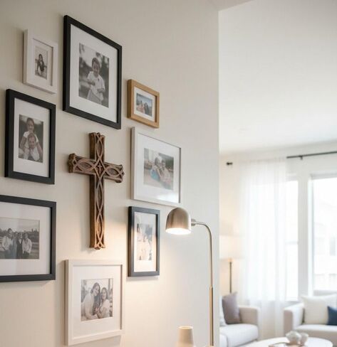 CHARMING BHARATCRAFTS Handmade Wooden Wall Cross Church Home Room Décor (MDF Wood) in Kuwait