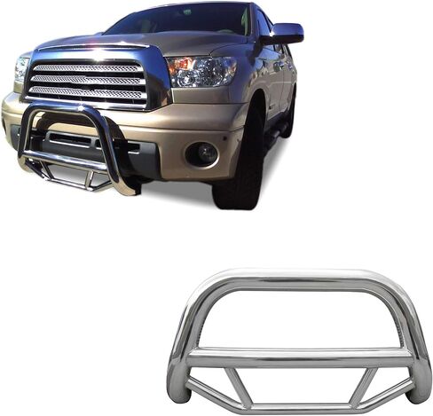 Black Horse Max Bull Bar No Skid Plate Stainless Steel Compatible with 2007-2021 Toyota Tundra-MBS-TOD1009 in Saudi Arabia
