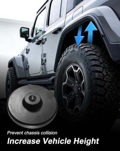 طقم رفع خلفي 0.75 بوصة مناسب لسيارة Jeep Gladiator JT 2019 2020 2021 2022، طقم تعليق ورفع يحل محل KJ09192 KJ09192BK in Saudi Arabia