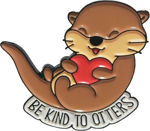 Cute Animal Otter Brooch Pin Sea Otter Jewelry Otter Gifts Marine Biology Gifts Animal Pet Lover Gift for Otter Lovers in Saudi Arabia