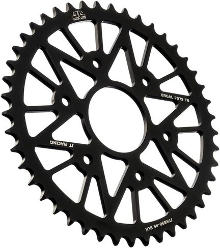 JT Sprockets JTA890.45BLK 45 سن أسود Racelite بأكسيد الألومنيوم 7075 T6 ضرس خلفي in Saudi Arabia