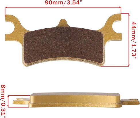 وسادات الفرامل الخلفية لـ Polaris Scrambler 500 2005-2012 Sportsman 2003-2012 700 2002-2007 800 2005-2013، كثافة منخفضة، قوة عالية، صلابة، تناسب الدراجات النارية/ATV in Kuwait