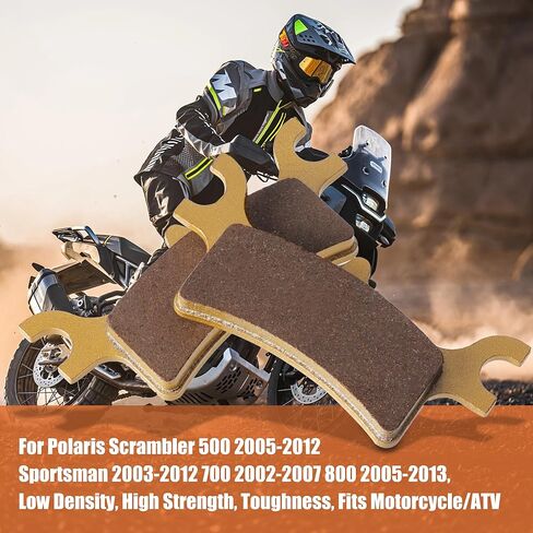 وسادات الفرامل الخلفية لـ Polaris Scrambler 500 2005-2012 Sportsman 2003-2012 700 2002-2007 800 2005-2013، كثافة منخفضة، قوة عالية، صلابة، تناسب الدراجات النارية/ATV in Kuwait