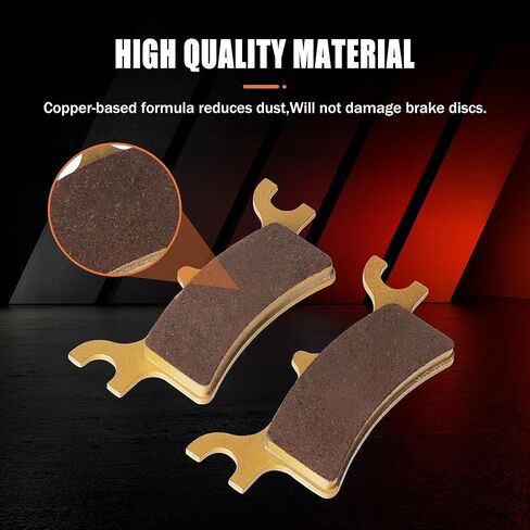 وسادات الفرامل الخلفية لـ Polaris Scrambler 500 2005-2012 Sportsman 2003-2012 700 2002-2007 800 2005-2013، كثافة منخفضة، قوة عالية، صلابة، تناسب الدراجات النارية/ATV in Kuwait