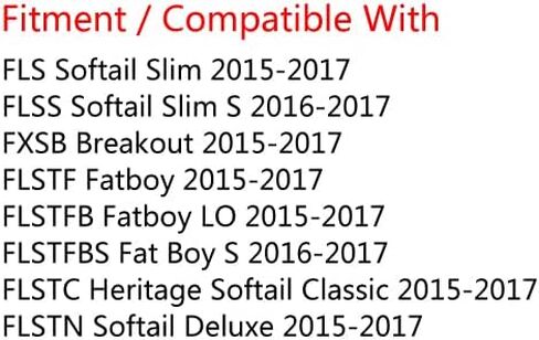مكابح أمامية وخلفية من ألياف الكربون متوافقة مع Harley FLSTFBS لـ Fat Boy S FLSS لـ Softail Slim S 2016-2017 FA296F FA458R in Saudi Arabia