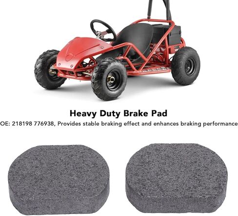 وسادات الفرامل: وسادات فرامل سيراميك شديدة التحمل للدراجة الصغيرة للسيارة Go Kart Cart، تعمل على تحسين أداء الكبح، قطعتان in Kuwait