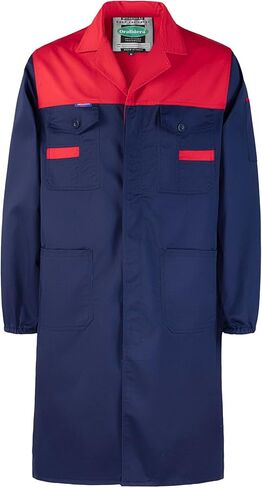 Lab Coat for Men Garage DIY Work Coats Laboratory Long Sleeve Shop Coat in Saudi Arabia