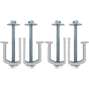 Tool Box Clamp 4 Pack - Heavy Duty Universal Aluminum Tie Down Clamps for Tool Boxes, Trucks, Campers, Truck Bed, Mounting Kit