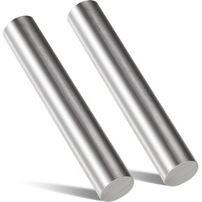 2 Pcs Carbon Steel Round Rod Round Bar 1" Diameter 6" Length Hot Rolled Unpolished Stock for Drilling Forging Machining Fabrication
