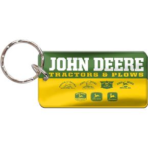 WinCraft John Deere Rectangle Key Ring Vintage