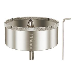 1-1/4 Inch Diamond Hole Saw with Pilot Bit, BeQell Tile Tip Coated Hole Saw with Guiding Drill Bit in The Center for Glass, Porcelain Tile,Ceramics, Marble and Granite (32mm)