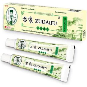 2 Pcs Natural Chinese Herbal Eczema Cream, Eczema Treatment Ointment for Full Body Itching, Dryness, Redness, Acne, Pimples, Blisters, Crusting, Flaasking and Sensitive Skin