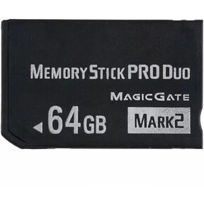 High-Speed 64GB Memory Stick Pro Duo Mark2 - for PSP and Camera Memory Cards