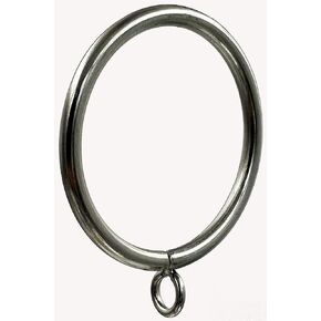 Curtain Ring Metal 2.0 inch Inner Diameter with Eyelets fit up 1.5 inch Rod (Oil Rubbed Bronze-28PCS)