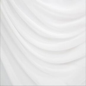 Stylish Fabric 2-Way Stretch Polyester Interlock Knit Lining 58/60" Lightweight Fabric/DIY Projects, White 1 Yard