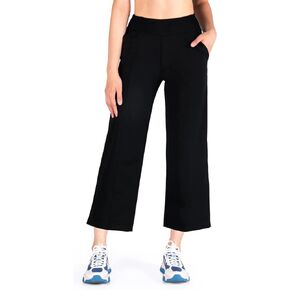 Yogipace Women's 22"/25"/28" UPF 50+ High Waisted Wide Leg Cropped Yoga Pants Lightweight Lounge Pant with Pockets