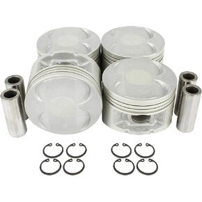 DNJ P224 Piston Set Standard Size For 97-01 Honda/Prelude 2.2L L4 DOHC Naturally Aspirated designation H22A4