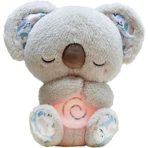 Relief Koala, Relief Koala Breathing Stuffed Animal Baby Sound Machine Soother Koala Bear Anxiety Relief Koala Breathing with Sensory Music Lights Rhythmic Breathing Motion (blue abdominal start)