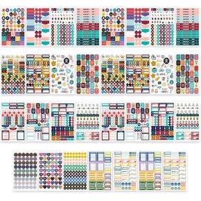 31 ورقة/1748 ملصقات مخططة، ملصقات تقويم للبالغين، ملصقات مجلة مخطط للميزانية المالية in Kuwait