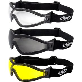 Global Vision Z-33 Padded Motorcycle Riding Skydiving Goggles
