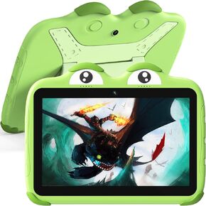 YINOCHE Kids Tablet for Kids 10 inch Kids Tablets 64G Toddler Tablet for Toddlers Android Kids Tablets WiFi Children's Tablet Kids Learning Tablet Parental Control Dual Camera Netflix(Green)