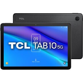 TCL TAB 10 5G - Android Tablet, 5G Unlocked, Wi-Fi, 10", 4GB RAM + 32GB Storage up to 512GB, Android 12, US Version, Gray